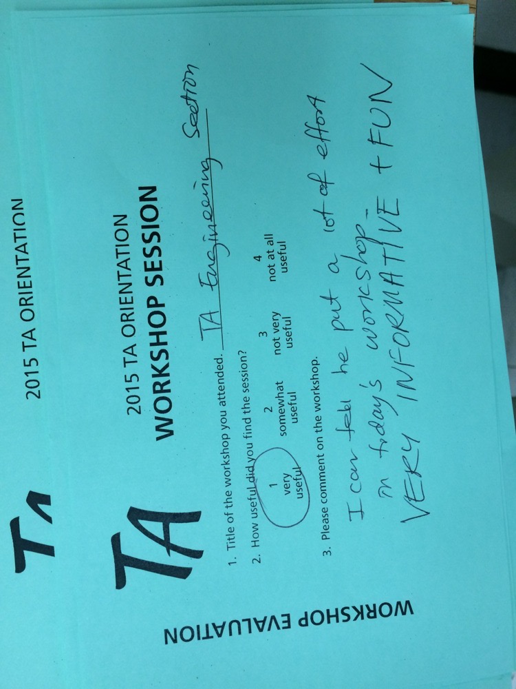 TA Orientation feedback 2017-12