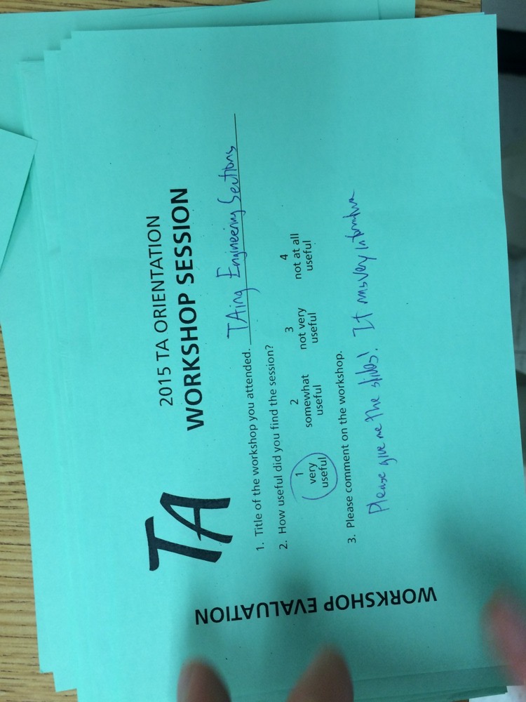 TA Orientation feedback 2017-7
