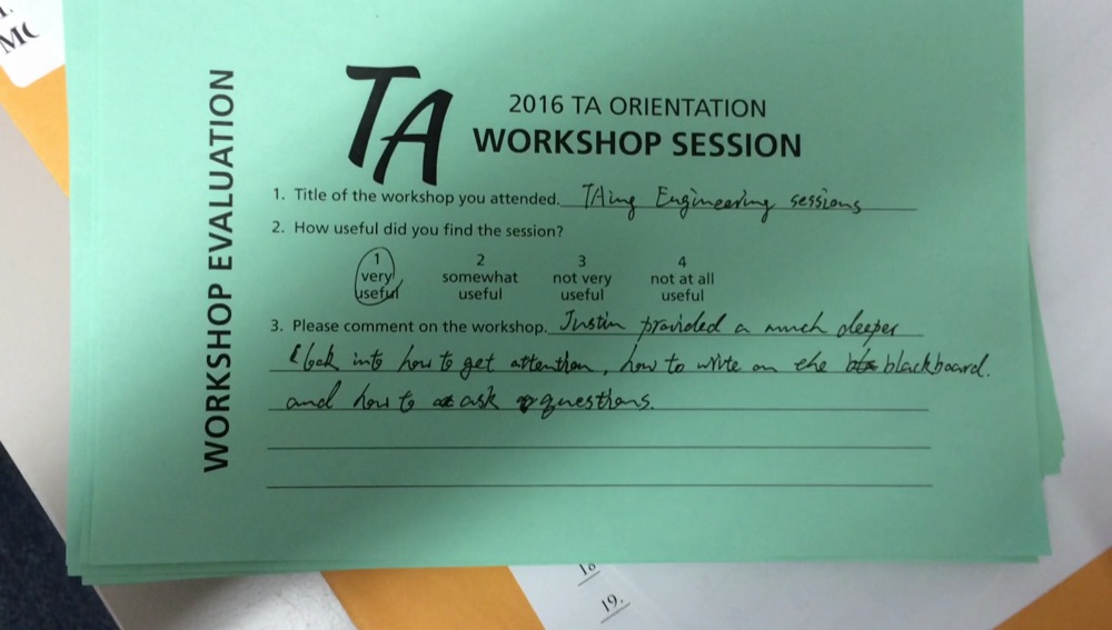 TA Orientation feedback 2017-12